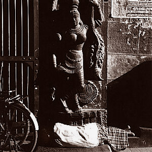 Sleeping in a Temple Gate - Click for Thumbnail Images